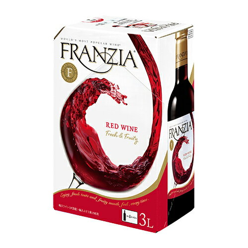 《箱ワイン》 赤ワインフランジア レッド 3L ボックスワイン BOX ワインタップ BIB バッグインボックス 長S 母の日 …