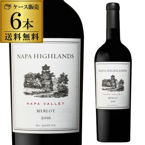 赤ワイン 1本あたり4,330円(税込) 送料無料 ナパ ハイランズ メルロー [2023] 750ml 6本入アメリカ カリフォルニア ナパヴァレー ケース 送料無料 手土産 お祝い ギフト 浜運A お中元 御中元のサムネイル