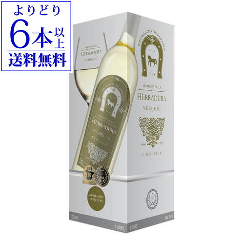 【よりどり6本以上送料無料】マルケス デ ラ エラドゥーラ ベルデホ 3000ml 3Lスペイン 箱ワイン ヴェルデホ BIB バッグインボックス 大容量 白ワイン 父の日 手土産 お祝い ギフト 長S