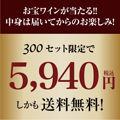 【送料無料】高級ワインを探せ！ 赤ワインくじ 第41弾！ クロ ド ベーズが当たるかも!?【先着300セット】 ボルドー ブルゴーニュ カリフォルニア イタリア ダモワ ウニコ ミエ 赤ワイン 福袋