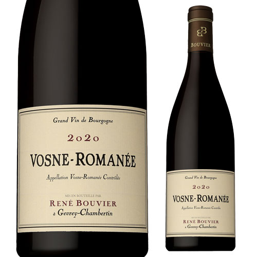 【誰でもP5倍 1/24 20時～/25中】赤ワイン ヴォーヌ ロマネ [2020]ルネ ブーヴィエ 750ml正規品 フランス ブルゴーニュ コート ド ニュイ ピノ ノワール 赤 辛口 浜運A 手土産 お祝い ギフト ワイン