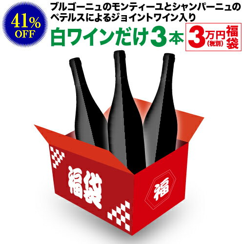 【完売】送料無料 56,100円(税込)相当が入って33,000円(税込)！ 白ワインだけ3本 3万円(税別)福袋 2022年 白ワイン 辛口 ワイン福袋 ワインセット 虎