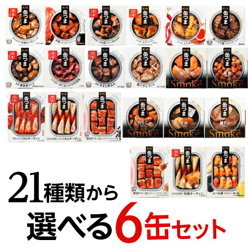 【6缶よりどり】 缶つま 6個セット 6個 缶詰 珍味 おつまみ 缶つま ギフト セット 長S