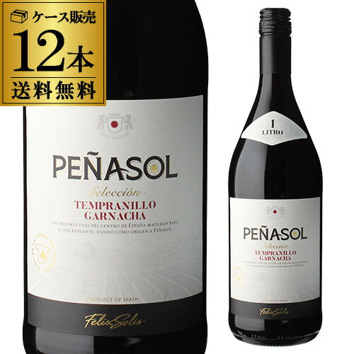 1本あたり660円(税込)送料無料 ペナソル ティント 1L 12本 Penasol Tinto スペイン 赤ワイン 辛口 1,000ml 長S 母の…