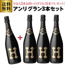 1本あたり18,150円（税込） 送料無料アンリ グラン ブリュット 750ml 3本セット 辛口 ヴァレ ド ラ マルヌ 高級 ピノ ムニエ シャルドネ シャンパーニュ 浜運 いちおしシャンパン 映え パリピ オシャレ インスタ映え 母の日 あす楽