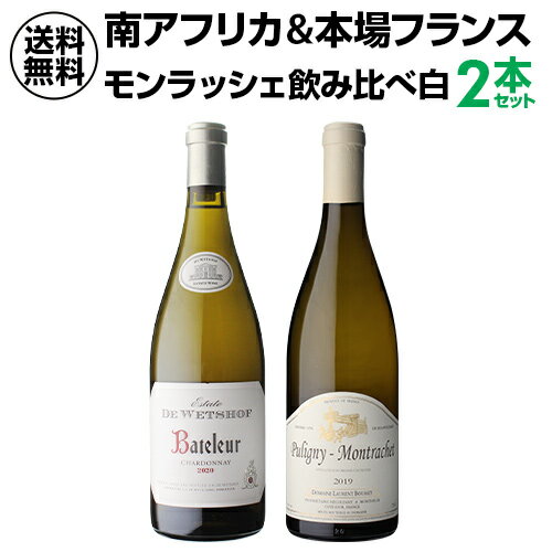 【誰でもP5倍 5/15 0時～/16 2時】【1本あたり9,900円】送料無料 モンラッシェ飲み比べ2本セット 750ml 2本入フランス 南アフリカ ワインセット 虎 イチオシ