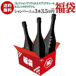 送料無料 生産者別に楽しむ コレ 3本 3.5万円(税別)福袋シャンパーニュ3本入りワイン福袋 シャンパン ブラック フライデー BLACK FRIDAY 浜運