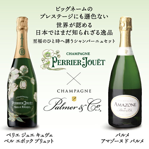 単品価格合計51,040円(税込) 送料無料 ベルエポック＆アマゾーヌ2本セット 750ml 2本入 パルメ ペリエジュエ フランス 高級シャンパン シャンパーニュワインセット 浜運A いちおしシャンパン ワイン cellar-10034211 ワイン&ワインセラー セラー専科 サンプル画像2