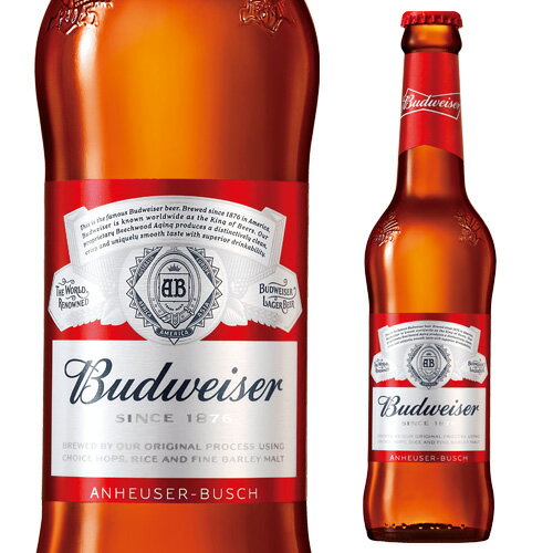 バドワイザー 330ml瓶 ロングネックボトル Budweiser インベブ 長S