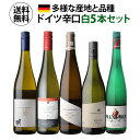 1本あたり2,580円(税込) 送料無料ドイツ辛口白ワイン5本セット 6弾 750ml 5本入ドイツ モーゼル ラインガウ ファルツ リースリング シュナン ブ...