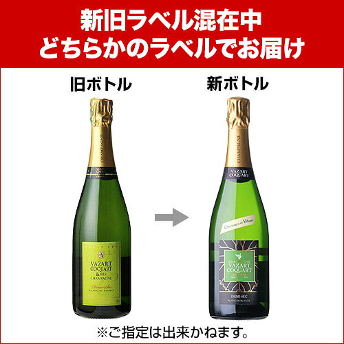 【誰でもP10倍 マラソン中】ヴァザール コカール ドゥミ セック ブラン ド ブラン 750ml シャンパーニュ シャンパン 手土産 お祝い ギフト 浜運A ワイン cellar-10013870 ワイン&ワインセラー セラー専科 サンプル画像3
