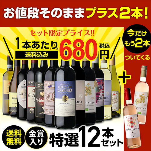 【誰でもP3倍 6/30限定】【1本あたり680円 送料無料】 46％OFF！金賞入り特選ワイン12本+2本セット(合計14本) ワイン ワインセット 赤白 金賞 フランス イタリア スペイン赤ワイン 白ワイン 辛口 wine 人気 コスパ 飲み比べ 301弾 浜運A cellar-10003512 ワイン&ワインセラー セラー専科 サンプル画像2