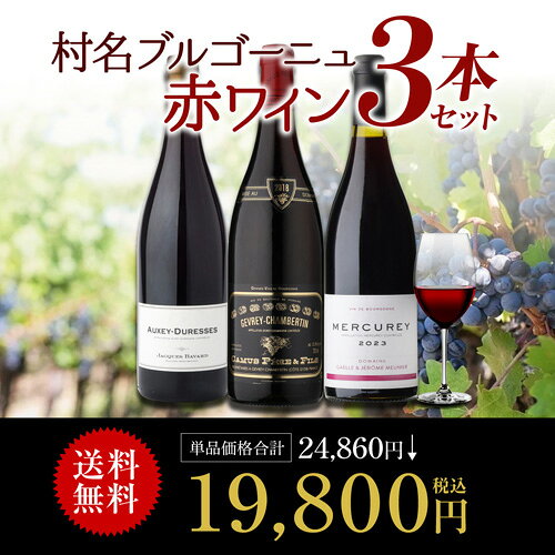 【1本あたり6,600円 送料無料 】 村名ブルゴーニュ 赤ワイン 3本セット12弾 750ml 3本入 フランス ワインセット 浜運 送料無料 手土産 お祝い ギフト いちおし赤 ワイン コスパ 赤ワインセット 人気 cellar-10028793 ワイン&ワインセラー セラー専科 サンプル画像3