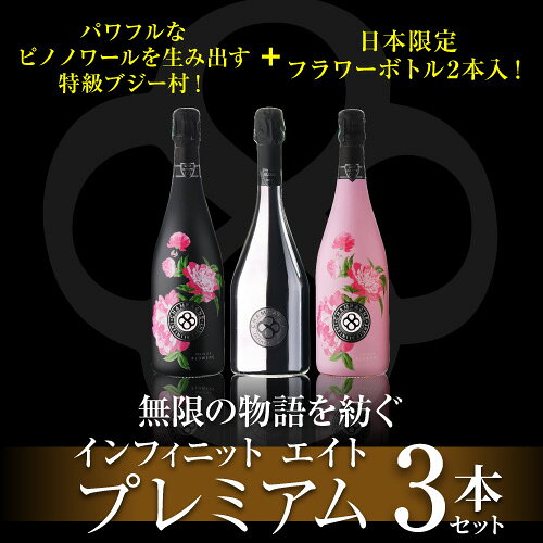 【1本/12,963円】送料無料 シャンパンセット 特級ブジー村＆日本限定キュヴェ入！ インフィニット エイト プレミアム 3本セット 第6弾 750ml 3本入 フランス シャンパン ワインセット 浜運A ワイン cellar-10037035 ワイン&ワインセラー セラー専科 サンプル画像2