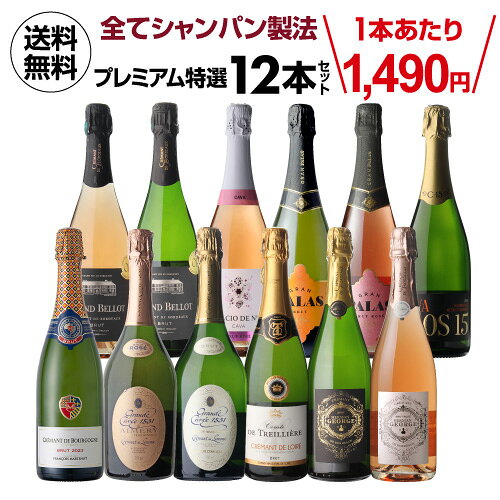 全てシャンパーニュと同製法！プレミアム特選スパークリングワイン12本 69弾 浜…