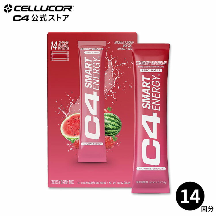 CELLUCORȥۥ륳 C4 ޡȥʥ ƥåѥå ȥ٥꡼̣ 14 3.8g (0.13oz) Smart Energy Strawberry Watermelon