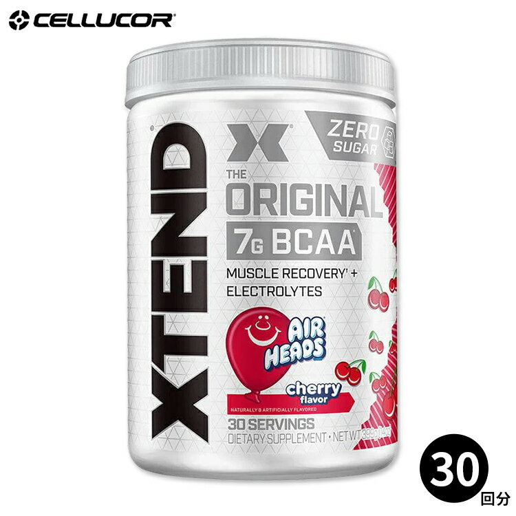 【CELLUCOR公式ストア】エクステンド オリジナル BCAA パウダー エアヘッズ チェリーキャンディー 399g (14oz) 約30回分 XTEND Original BCAA Powder Airheads Cherry Candy