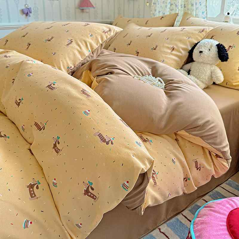 ベビー キッズ 布団カバーセット 掛布団カバー シーツ 3点セット 4点セット 単品 水洗い綿 綿100% A類 安全 低ホルムアルデヒド 肌に優しい 通気性 吸湿性 柔らかい キャラクター アニマル柄 一人暮らし 寮 学生 オールシーズン