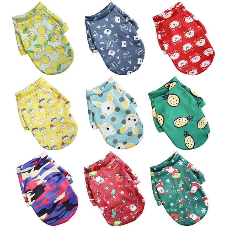 ペットウェア スウェット プルオーバー 二足タイプ 犬 猫用 かわいい カートゥーン柄 裏起毛 綿 普段使..