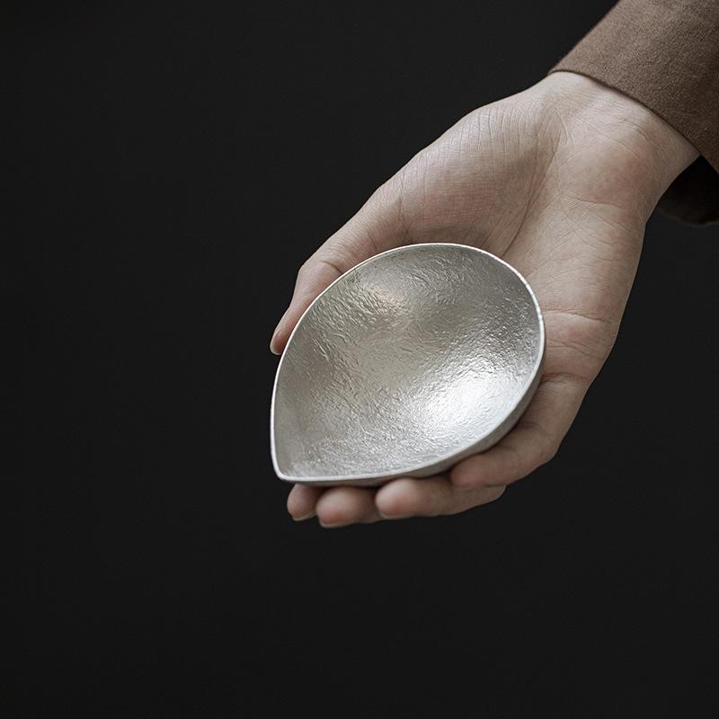 茶道具 茶則 茶さじ 錫製 小型 手作り 槌目 茶荷 茶器 茶道 茶針 マット仕上げ レトロ アンティーク 上品 高見え おもてなし 煎茶 中国茶 茶匙 おしゃれ ティーアクセサリー ギフト