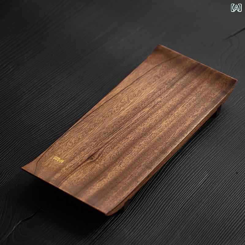 茶盤 中国茶器 ティーボード ウォールナット 木製 天然木 乾泡法 茶台 茶道具 収納 トレー トレイ レトロ アンティーク風 上品 高見え シンプル おしゃれ 家庭用 来客用 和風 和モダン ナチュラル