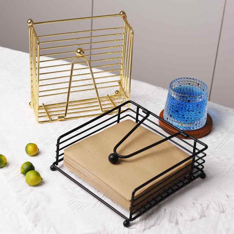 ナプキンスタンド ナプキンホルダー ペーパーホルダー 北欧風 アイアン 金属製 卓上 収納 インテリア シンプル おしゃれ モダン 上品 カフェ レストラン ホテル 飲食店 雑貨 キッチン収納 業務用
