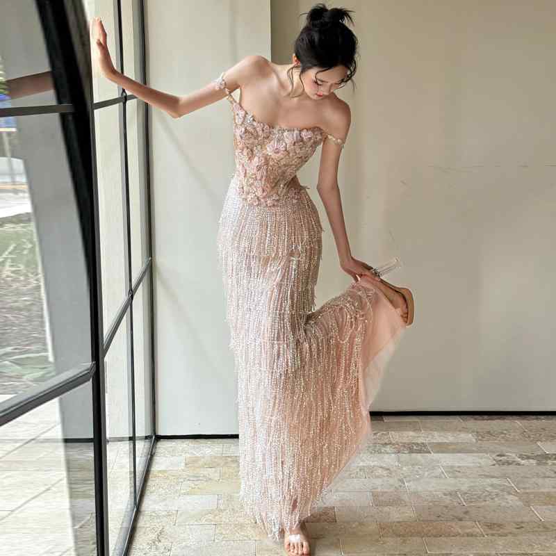 イブニングドレスレディース女性用高...