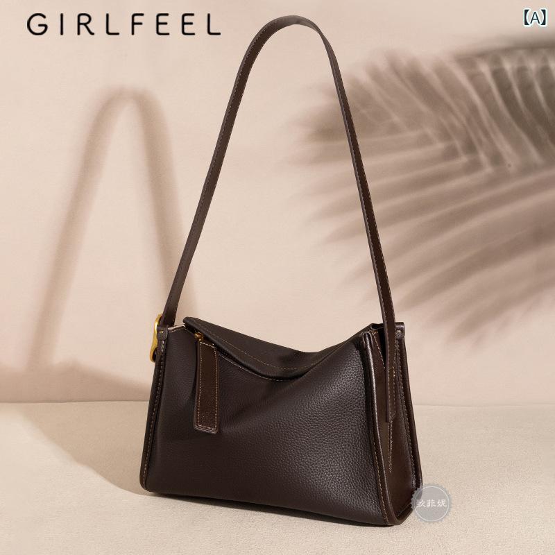 ショルダーバッグ ハンドバッグ レディース 牛革 本革 上質 高級感 枕型 普段使い 通勤用 クロスボディ..