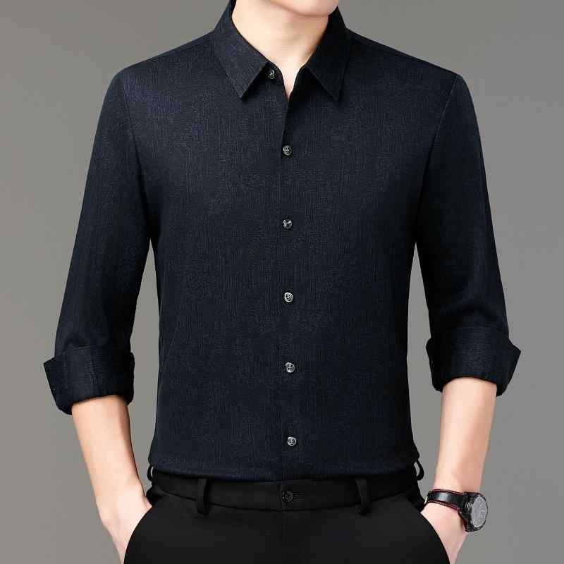 シャツ メンズ 長袖 カシミヤ ウール 厚手 カジュアル インナー 高級感 普段使い ベーシック 着回し 秋冬