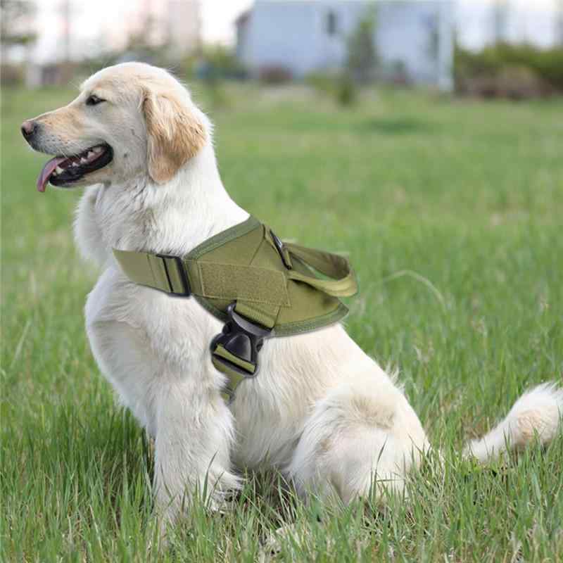 犬用 タクティカルベスト ドッグウェア ハーネス リードセット 1000Dナイロン 撥水 高耐久 アウトドア ペット用品 ペットベスト トレーニング 訓練用 丈夫 中型犬 大型犬 ミリタリー 散歩 お出かけ