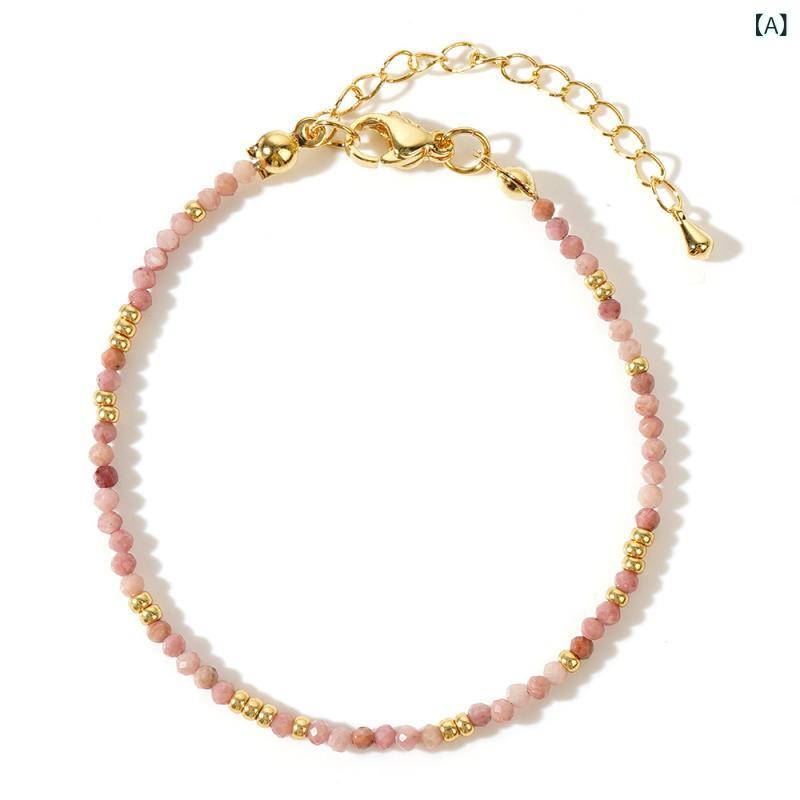 くらしのセロネのレディース ブレスレット 天然石 アクセサリー ボヘミアン エスニック マルチカラー カラフル 上品 高見え トレンド 普段使い カジュアル ジュエリー 華奢 大人可愛い デイリー ギフト プレゼント｜アングル2