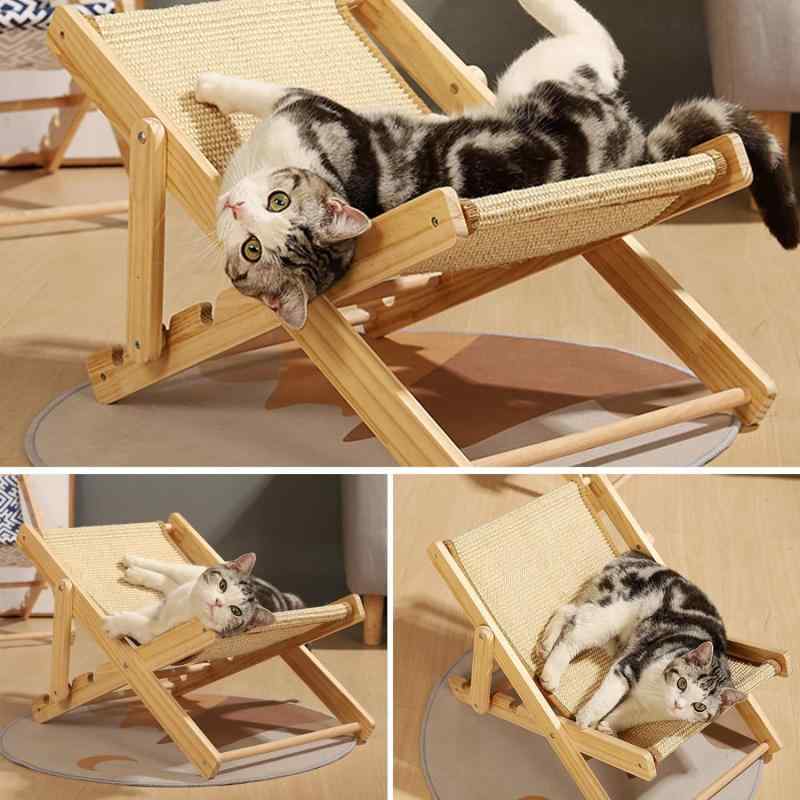 猫 猫用ベッド キャットハウス キャットタワー 猫用ハンモック 爪とぎ付き 猫用ソファ ゆりかご キャットラウンジ 楽ちん カジュアル トレンド オールシーズン 夏用 快適 通気性 丈夫 昼寝 インテリア 猫用品 ペット用品