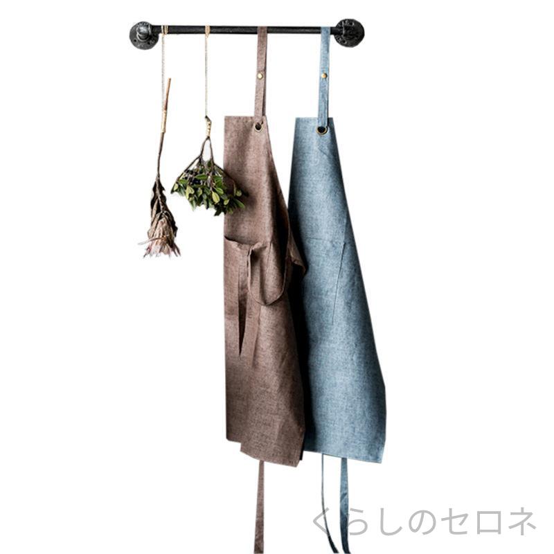 ・タイプ: 無袖エプロン・機能: 防水・素材: 綿100%・サイズ: フリーサイズ・スタイル: アメリカンカントリー・カラー: グレー,ブラウン,ブルー・寸法: 95×78cm