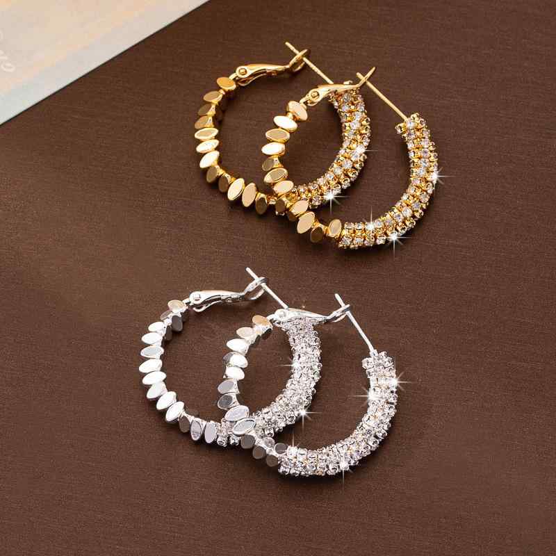 Cubic Zirconia - イヤリング レディース 高級感 銀 欠片 クール 耳カフ 耳飾り 耳クリップ 小众 上品 ミニマル