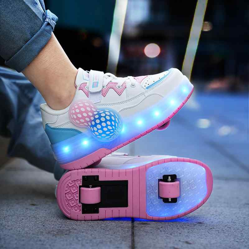 ローラースケート キッズ 男の子用 発光 双輪 伸縮式 四季対応 インラインスケート スケートシューズ 軽量 アウトドア