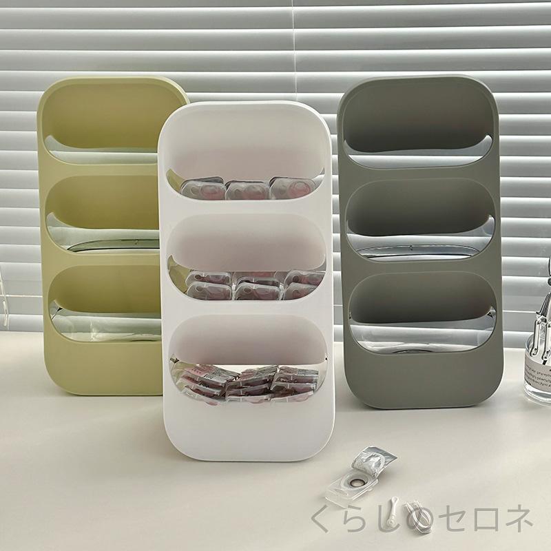 ・素材: プラスチック・用途: コンタクトレンズ・スタイル: 3層収納ボックス・色: 白,グレー,オリーブグリーン