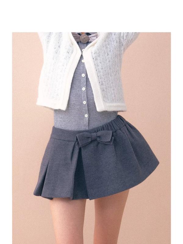 Rakuten - スカート レディース 秋冬 2点セット 格子柄 花苞 ミニスカート 毛織り ミディスカート 格子 レギンス