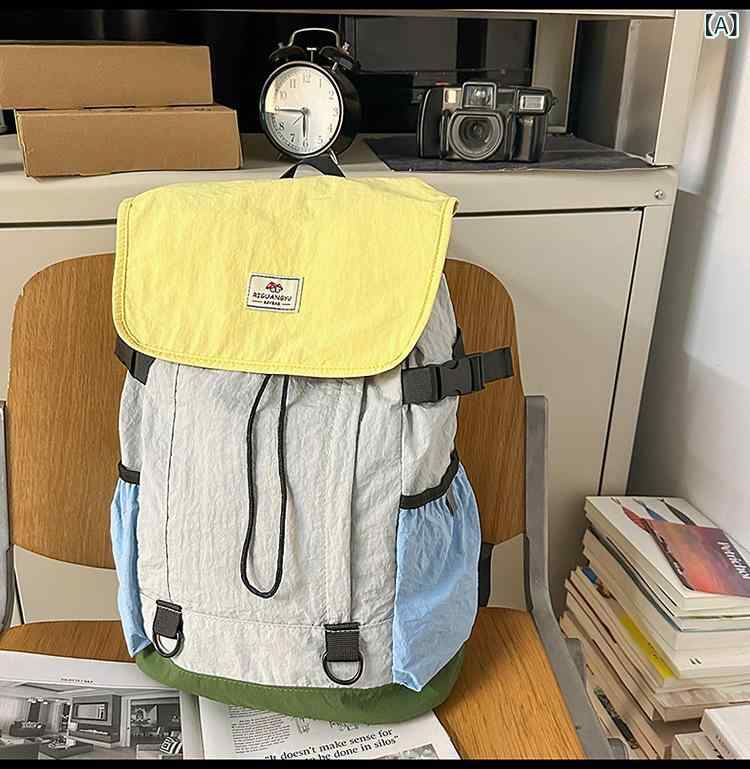 レディース リュック バイカラー 配色 切り替え 多収納 ポケット 軽量 大容量 森ガ...