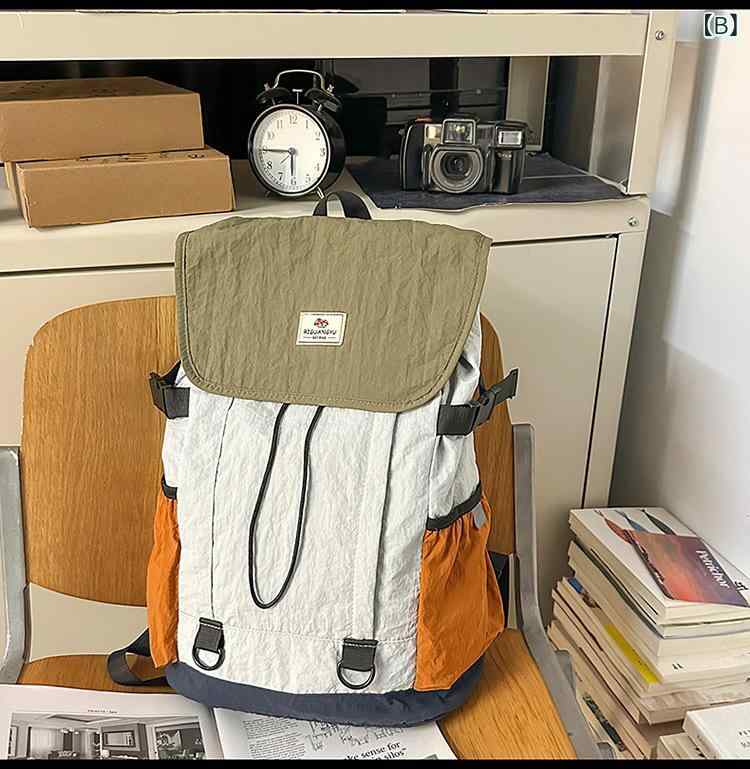 レディース リュック バイカラー 配色 切り替え 多収納 ポケット 軽量 大容量 森ガ...