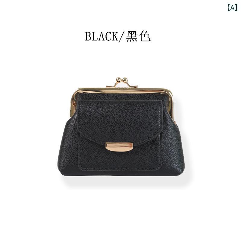 ミニ財布 ピンク ライチ革 コインケース ハンドバッグ マネークリップ 普段使い コンパクト