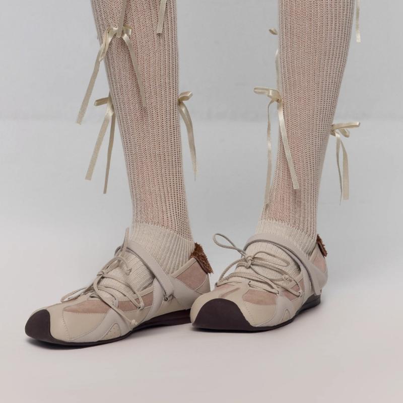 メアリージェーンシューズ レディース バレエシューズ 真皮 スエード 蝶結 3D刺繍 浅口 フラットシューズ 牛革 普段使い