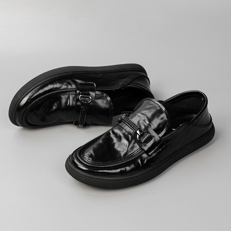 フラットシューズ 本革 牛革 スリップオン カジュアル 通気性 柔らかいソール 柔らかいアッパー 普段使い 軽量 吸湿速乾