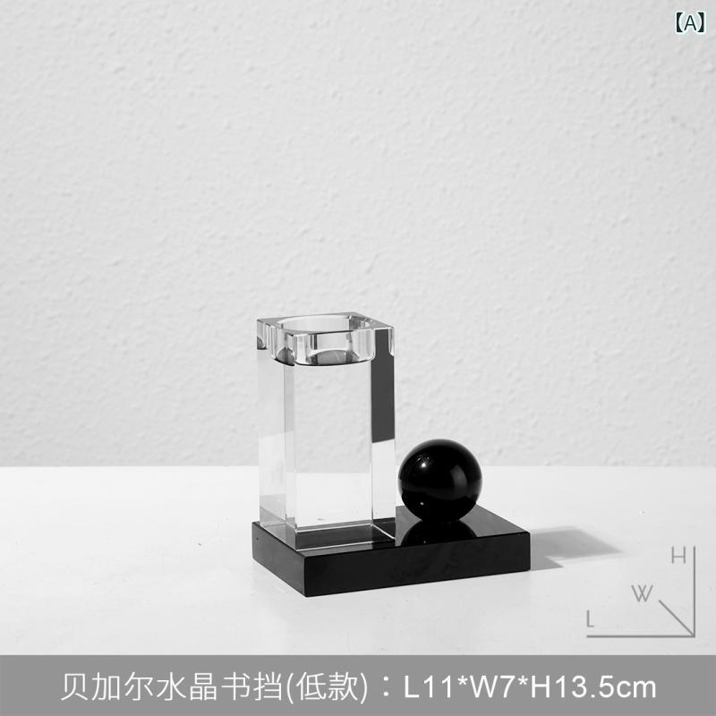 ブックエンド 置物 インテリア クリスタル モダン ラグジュアリー イタリアン 高級...