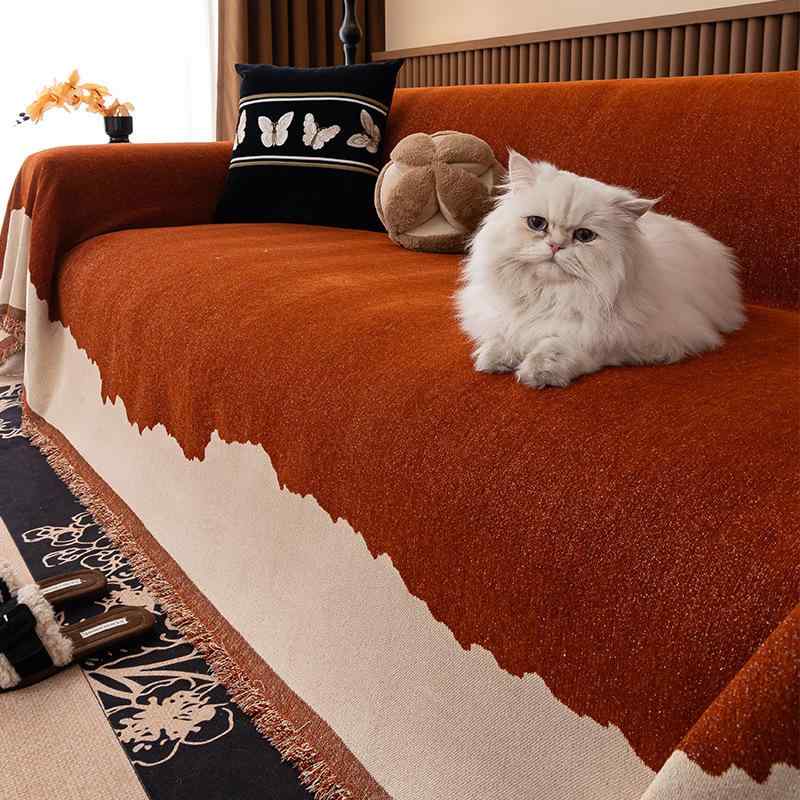 ソファカバー マルチカバー 全面保護 猫 爪とぎ防止 滑り止め 無地 汚れ防止 ソファ保護 洗える ブランケット キズ防止 ペット 対策 ソファシート シンプル 高見え 上品 おしゃれ インテリア オールシーズン