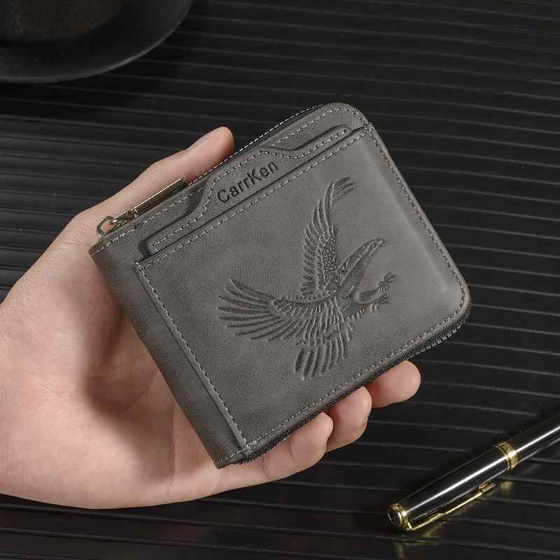 乐天商城 - メンズ財布 横型 短型 レトロ エンボス加工 多カードスロット カードケース マネークリップ 普段使い 通勤用 コンパクト