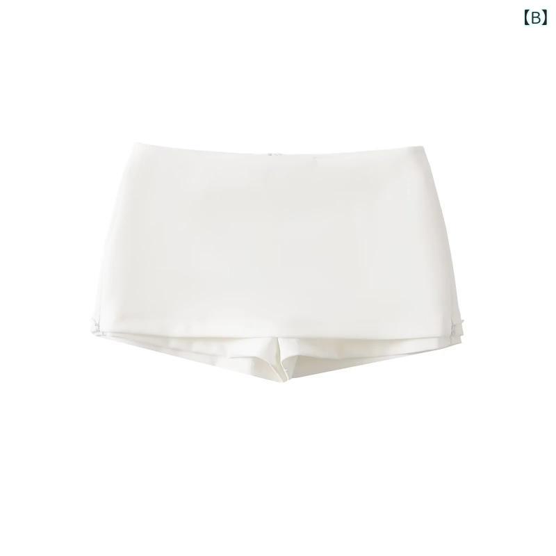 ミニスカート レディース 春夏 低腰 スーツ風 ショート 防透け ヒップハグ 半身スカート 包臀 普段使い 伸縮性