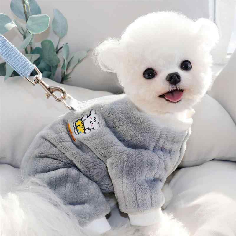 ペット服 小型犬 秋冬 ビション テディ ポメラニアン シュナウザー 四脚服