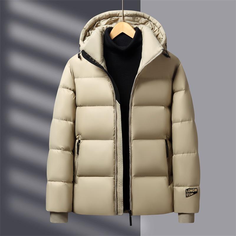 ダウンジャケット カップル レディース メンズ 秋冬 フード付き ショート丈 厚手 保温 グラフェン ...