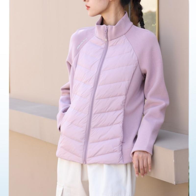 ・対象性別: 女性・対象年齢: 成人・素材: 化学繊維混紡・素材成分: ナイロン90%・裏地: スパンデックス・詰め物: ホワイトグースダウン・ダウン含有量: 90%・パターン: 無地・袖丈: 長袖・フード: なし・内胆: なし・厚み: 中...