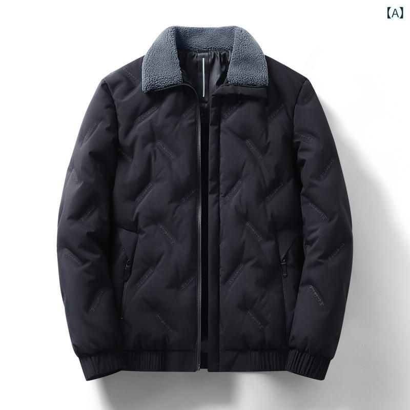 メンズ ダウンジャケット スタンドカラー グースダウン 保温 スタイリッシュ 多用途 秋冬 暖か 軽量 コーディネートしやすい ファッション 羽毛 グレー系